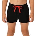 thumbnail image 2 of Babcutegg Kids' Summer Casual Shorts with Drawstring Lightweight Clothes for Boys and Girls Black Size 5-6, 2 of 7