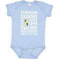 thumbnail image 3 of Inktastic Down Syndrome Awareness Strenth Courage Support Boys or Girls Baby Bodysuit, 3 of 5