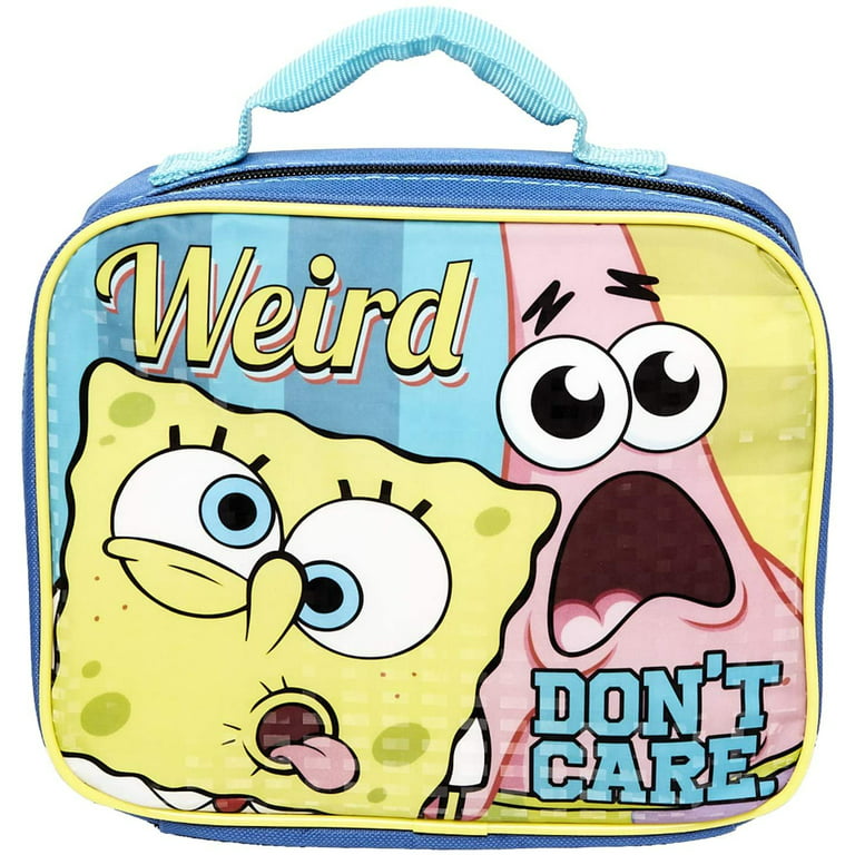 SpongeBob SquarePants & Patrick Insulated Weird Don't Care Lunch Bag