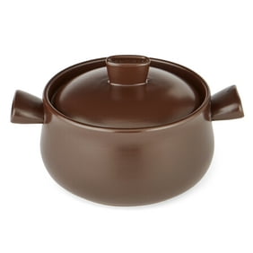 Supor 2.6-quart Pottery Cooking Pot with Lid, Round & Deep Design Great for Stews and other One Pot Meals