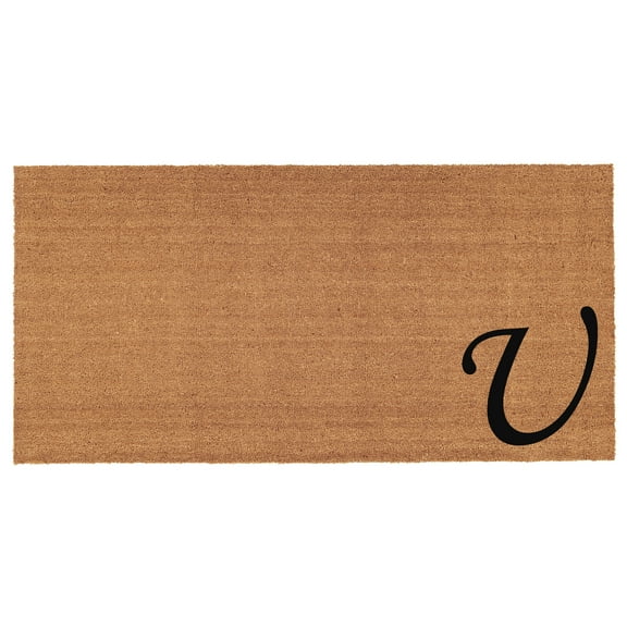 Urban Chic Monogram Doormat, 30" x 48" (Letter U)