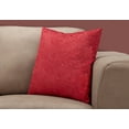 thumbnail image 2 of PILLOW - 18"X 18" / RED FEATHERED VELVET / 1PC, 2 of 2