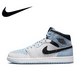 thumbnail image 3 of Zapatillas de baloncesto Nike Air Jordan 1 MID originales de caña media, antideslizantes, resistentes al desgaste, modelos masculinos en color blanco y negro, 3 of 5