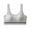 Gray, variant on Womens Wide Straps Bras U-Back Cotton Ribbed Seamless No Show Breathable Athletic Everyday Underwear
