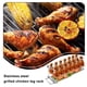 thumbnail image 4 of Monstrate Soporte para patas de pollo de acero inoxidable, repuesto de 14 ranuras, reutilizable, lavable, para el hogar, cocina, Picnic, parrilla Cocina y Comedor, 4 of 6