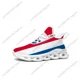 thumbnail image 1 of Zapatillas deportivas planas con bandera holandesa para hombre y mujer Aaron Sports, zapatillas de running con cordones de malla, calzado holandés a medida, color blanco, 1 of 6
