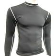 thumbnail image 2 of Rash Guard Color Black Full Sleeve Size 3XL NO Logo Sparring Fitness Rash Guards Grappling, Kickboxing Rash Guards, Fighting, Muay Thai Training Rash Guards, 2 of 7