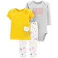 thumbnail image 1 of Conjunto Carter's 3 piezas Playera, Body y Leggins Talla 3-6 Amarillo, 1 of 4
