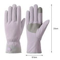 thumbnail image 6 of 1 Pair Winter Warm Gloves Water-Resistant Fleece Lining Windproof Outdoor Cycling Thermal Touchscreen Gloves, 6 of 8