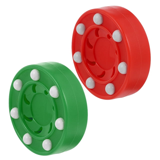 OFFIGAM Rondelles de hockey pour Rondelle de hockey Synthétique PP Rouge Sec Pratique Professionnelle Compétition 2 Pcs