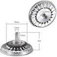 thumbnail image 2 of Stainless Steel Kitchen Sink Strainer, Drainage Strainer, Kitchen Sink Stopper, 2 of 4