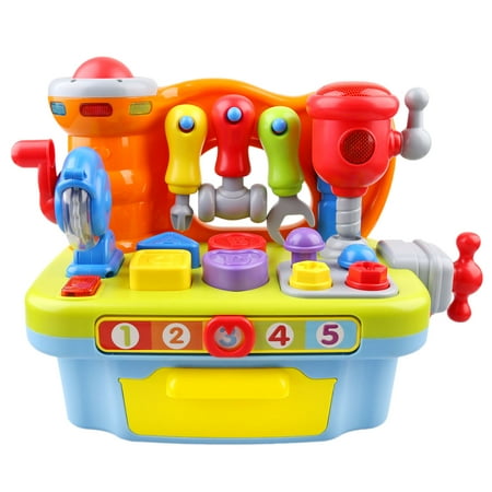 URBAN KIT Little Engineer Multifunctional Musical Learning Tool Workbench for Kids | the first years|toy tool set for toddlers|educational toy|toys for 3 year olds boys and girls|great toys for 4 year