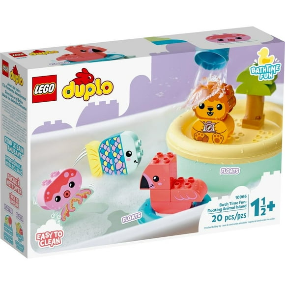 Set LEGO Duplo Diversión en el Baño: Isla de los Animales Flotante 10966