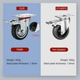 thumbnail image 5 of Roulettes de transport de Meubles 75 mm, 4 Roulettes d'Équipement, 2 Pivotantes, 5 of 5
