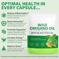 thumbnail image 2 of Wild Oregano Oil With Black Seed Oil 6000mg Per Serving, Increased Resistance, Digestive Support, Increased Energy, 120 Softgels, 2 of 10