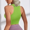 thumbnail image 7 of HAPIMO Women's Yoga Tank Tops Sports Crop Tops Summer Beach Tees Crew Neck Shirts for Teen Girls Workout Casual Stretch Undershirts Tops Sleeveless Fitness Green, 7 of 7