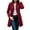 Wine, variant on Women's Coat Double-Breasted Long Dressy Windbreaker Overcoat, Fall Winter Outerwear for Formal and Casual Occasions,Wine,2XL
