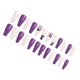 thumbnail image 2 of Seitruly Uñas postizas de ataúd, estilo francés clásico, uñas a presión, cubierta completa, punta de uñas, pegatinas de manicura de viscosidad Arte de uñas Tipo 3 Seitruly CE012296-03B, 2 of 6