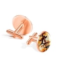 thumbnail image 3 of Basketball Elegant Stainless Steel Cufflink Set for Men, for Formal Attire and Special Occasions, 3 of 6