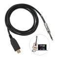 thumbnail image 1 of Cable USB para guitarra - Interfaz USB para guitarra - Compatible con y - Soporta 44,1 kHz y 48 kHz de de Conector jac, 1 of 8
