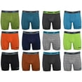 thumbnail image 2 of TONY HAWK Mens Performance Boxer Briefs - 12-Pack Athletic Fit No Fly Breathable Tagless Underwear S-5XL Regular or Plus Size, 2 of 8