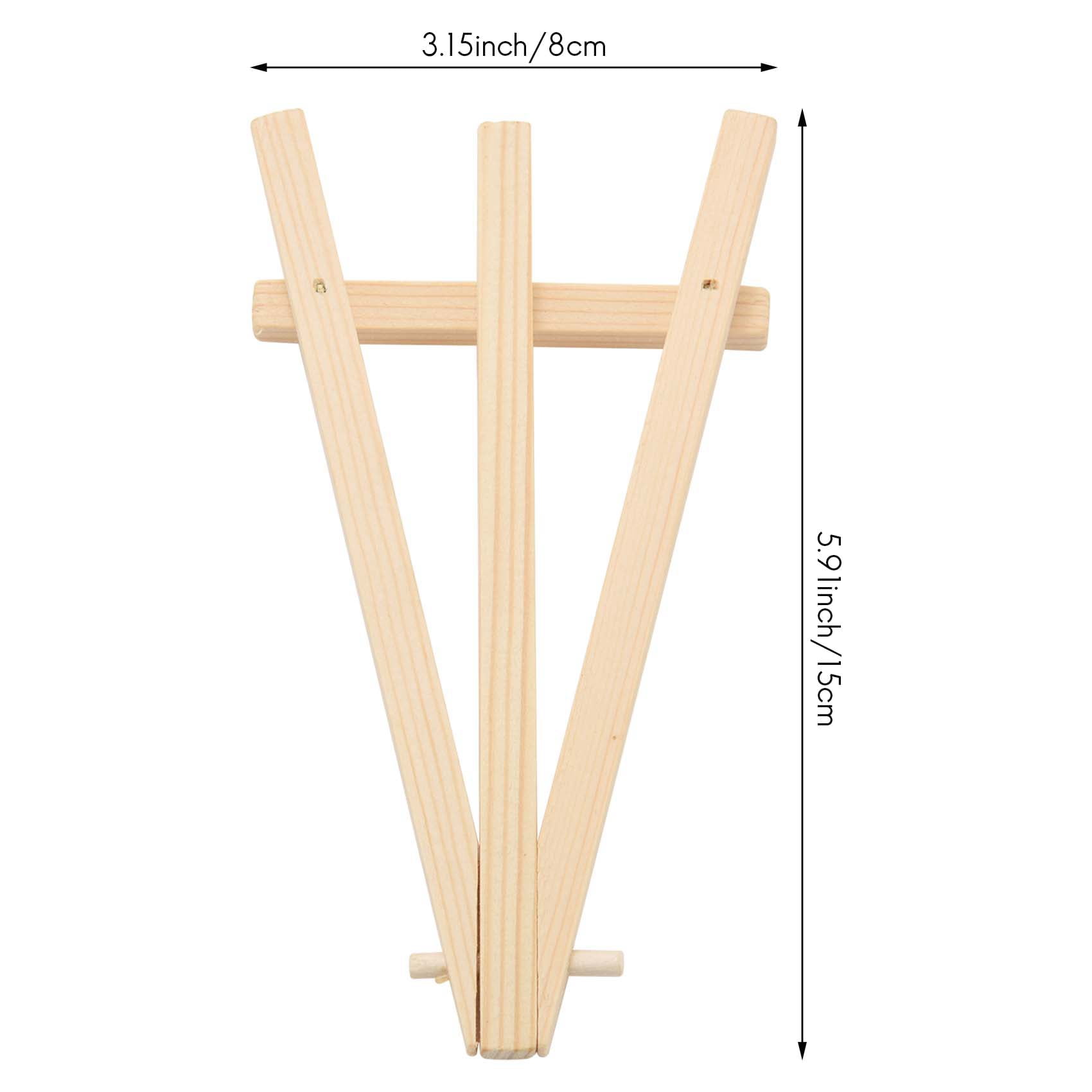 72 Pack Mini Wood Display Easel Wood Easels Set for Paintings Craft Small Acrylics Oil Projects
