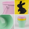 thumbnail image 5 of Easter Mini Buckets,Small Metal Rabbit Buckets with Handle – 4.1" Galvanized Bucket Leak Proof & Rust Resistant,Best for Easter Party Décor,Candy Craft,Pencill Holder Classrooms(Yellow), 5 of 9