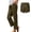 Bronze, variant on DuoJiaJ Women's Straight Leg Pants Split Hem Button Back Pockets S-XXXXXL