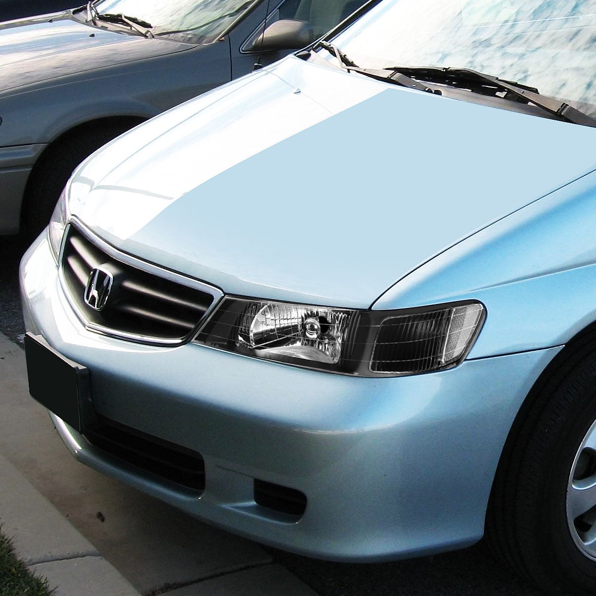 For 99 04 Honda Odyssey Headlight Black Housing Clear Corner For 99 04 Honda Odyssey Headlight Black Housing Clear Corner Headlamp 00 01 02 03 Left Right