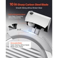 thumbnail image 4 of KFFKFF Fully Automatic Meat Slicer, 180W + 370W Commercial Food-Slicer with 10" Carbon Steel Blade, Built-In Sharpener & 0-0.3" Adjustable Thickness, 4 of 9
