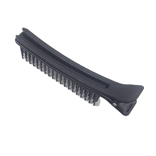 Peine con pinza para seccionar el cabello, color negro, para peluquería, teñido, permanente, peines para separar el cabello, herramienta para peinar con pinza