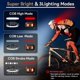 thumbnail image 4 of Led Rechargeable Headlamp, 1000 Lumen 230 Illumination Wide Beam Lightbar Headlamp With Red Taillight, 3 Modes, Super Bright Lightweight Led Headband, 4 of 5