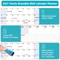 thumbnail image 3 of AWANFI 2027 Dry Erase Calendar for Wall - 36" x 24", Erasable & Reusable Laminated Monthly Calender with Ample Space Great for Office, Classroom, Home, 3 of 7