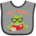 thumbnail image 3 of Inktastic Book Monster Boy Boys or Girls Baby Bib, 3 of 4