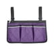 thumbnail image 1 of Bolsa lateral para silla de ruedas Reposabrazos reflectante Bolsa lateral para colgar Organizador de almacenamiento portátil, Morado Inevent HA003792-02, 1 of 7