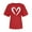 Red, variant on Womens Short Sleeve Graphics Tops Summer Crew Neck T Shirts Soft Breathable Casual Tunic Tee Pink