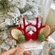 thumbnail image 5 of RV Cuatro nuevos adornos navideños para el cabello Sen rojo Internet Teddy terciopelo rojo y verde bola orejas de peluche tocado de vacaciones de Navidad 8 * 7 cm brillar  Electrónica, 5 of 5