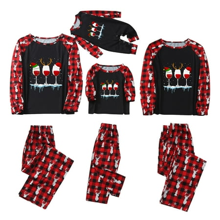 

Family Pajamas Christmas Pjs Matching Set Plaid Sleepwears Pants Xmas Jammies Holiday Christmas Pajamas for Family