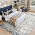 thumbnail image 4 of Roxstand Faded Distressed Vintage Oriental Area Rug, Non-Slip Washable Low-Profile Carpet for Living Room, Bedroom, 8'x10', 4 of 11