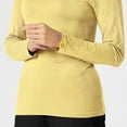 thumbnail image 5 of Wink Knits and Layers Women's Long Sleeve Silky Tee, Yellow, 2X, 5 of 8