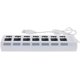 thumbnail image 2 of Hub USB2.0 de alta velocidad con 7 puertos USB e indicador LED azul, 2 of 5