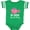 Football Green and White, variant on My Daddy Takes Me Fishing Girls Girls Baby Bodysuit