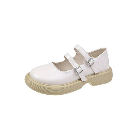 

Kesitin Womens Comfort Flats \Mary Jane School Low Heel Pumps Shoes Beige Style D 5