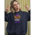 thumbnail image 2 of Mom, Wife, Witch Hoodie Women -Image by Shutterstock, Female Small, 2 of 4