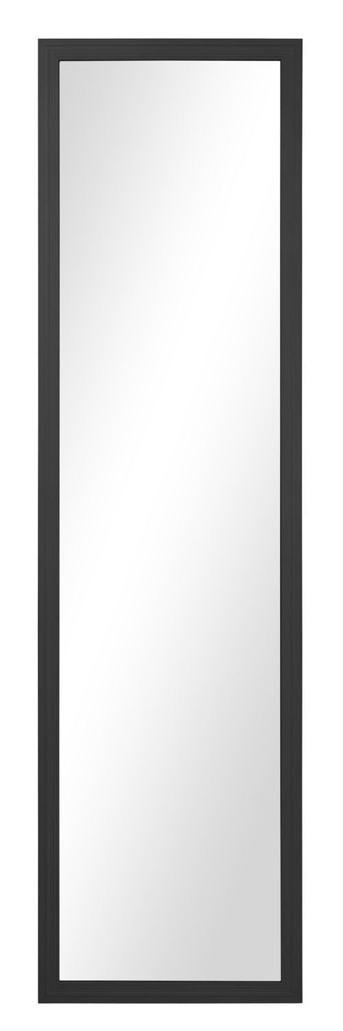 Hometrends Sequoia Door Mirror, Black, Full length Mirror, Home Decor, 14x48in