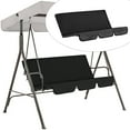 thumbnail image 3 of Funda de asiento de columpio Sunnimix para jardín exterior 3 personas Negro, 3 of 7