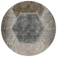 thumbnail image 2 of Addison Rugs Chantille Indoor/Outdoor Transitional Geometric Fudge Washable Round Rug, 8' x 8', 2 of 6