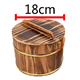 thumbnail image 2 of Barriles de madera con tapa Cuenco de arroz Barra de cerveza Accesorios de fotografía Cubo de arroz de acero inoxidable aislado Vajilla aislada B, 2 of 7