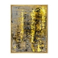 thumbnail image 1 of Designart Le jaune rencontre l'art abstrait gris II ART MURAL À CADRE FLOTTÉ, 1 of 4
