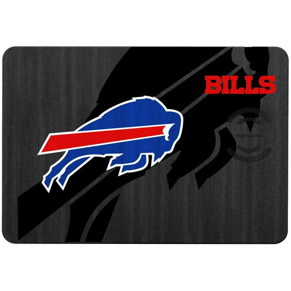 Keyscaper Buffalo Bills 15W Fast Wireless Charger and Mouse Pad